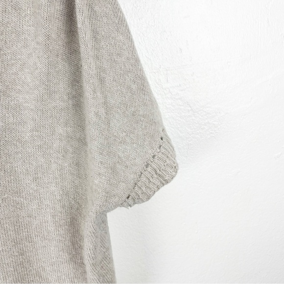 JOIE 100% Cotton V-Neck Short Sleeves Knit Sweater Size Large - Picture 7 of 8